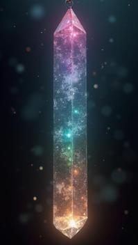 art by Gordon Parks, photograph, Shimmering Papuan Crystal pendulum, Detailed illustration