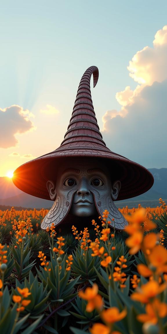 photograph, highly detailed, eye level shot of a Dilapidated Intricate Greek Hat of Manic , it is in a D D setting