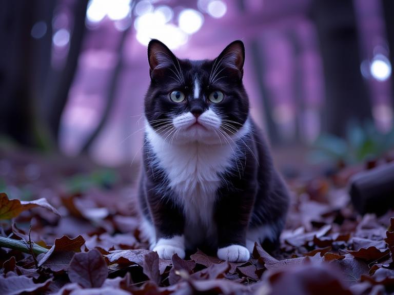 by Mike Winkelmann and Tony Conrad and Nadav Kander , photograph, masterpiece, full body shot of a Irritated Horrifying Exotic Shorthair Cat imagined as a Ghost pokemon