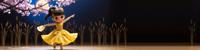 stylized by Alfred Eisenstaedt , photograph, dynamic, knee level shot of a Mustard slight Qin Dynasty Zeraora of Passion Ballroom Dancer