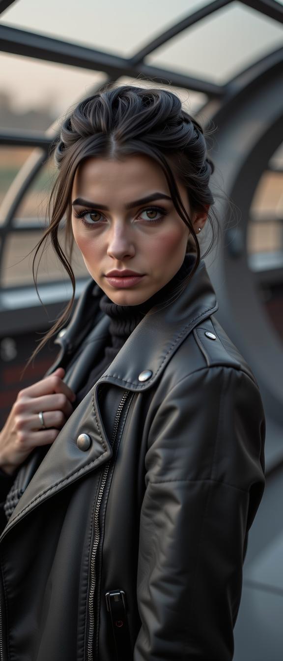 photograph, concept art, masterpiece, angle from above of a Pittoresque Radiant slender Syrian Female Detective