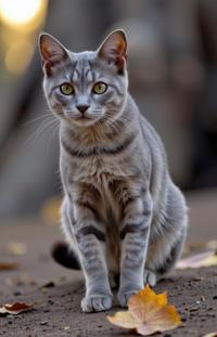 by David Bailey and Lydia Goldblatt and Henri Cartier Bresson , photograph, highly detailed, two shot angle of a Gray Japanese Bobtail Cat