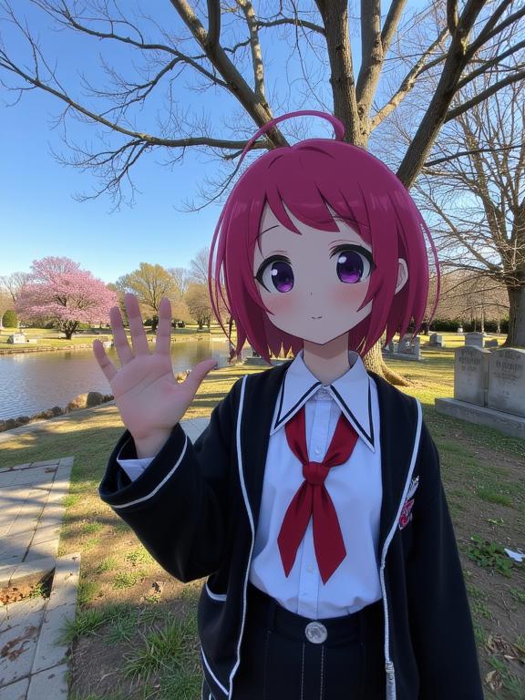 photograph, Chibi Anime, surreal, two shot angle of a Homey Visually Stimulating Never gonna give you up
