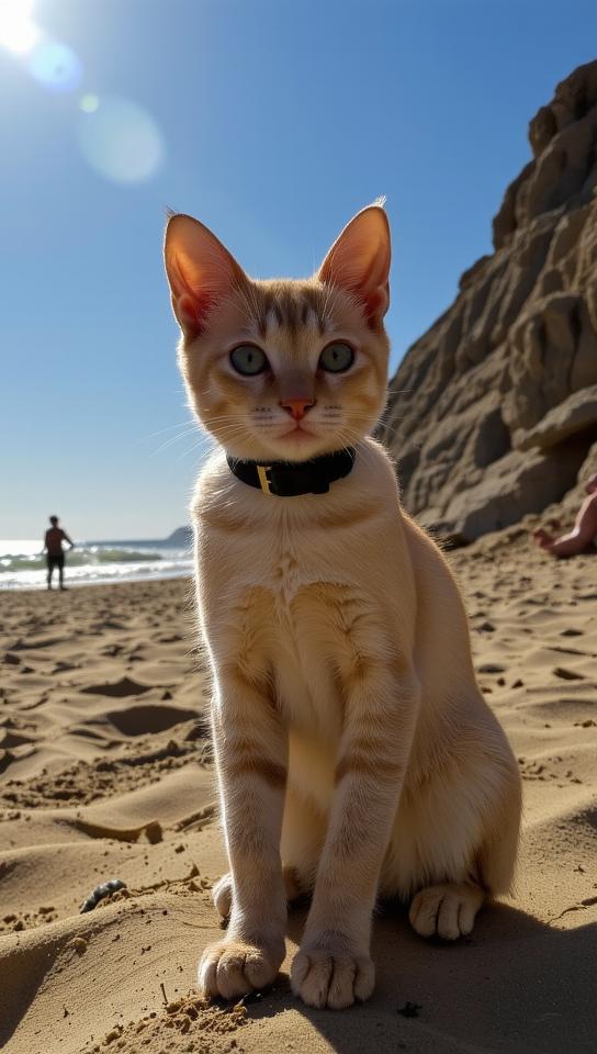 by Antonio Mancini and Cindy Sherman and Steven Klein , photograph, beautiful, Sharp focus of a Calming Plain slim Pakistani Siamese Kitten