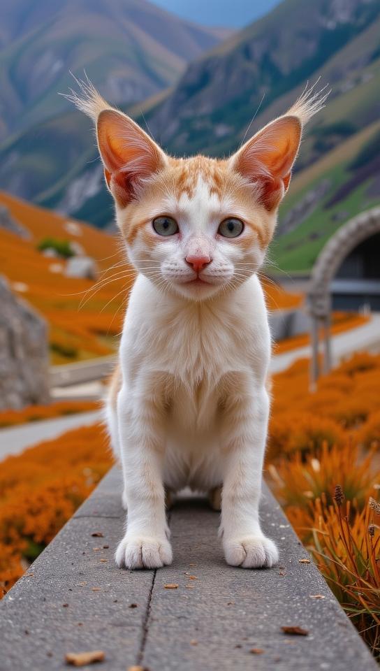 photograph, Bardcore, fairy tale, top down view of a Awful Bewitching Catty Pok mon