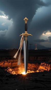 stylized by Spencer Tunick and Anne Brigman and Frieke Janssens and Fred Stein , photograph, highly detailed, professionally shot of a Cyberpunk Bridal Georgian Dagger