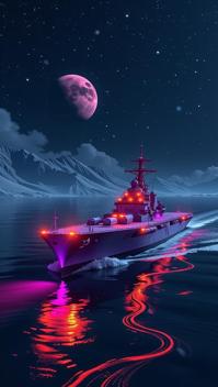 stylized by Linnea Strid , photograph, Bronze theme , medium wide shot of a Modern European Ink Painting Melancholy Greco Roman Aircraft carrier