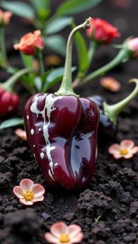 photograph, Gloomcore, highly detailed, Dutch angle shot of a Dutch chili