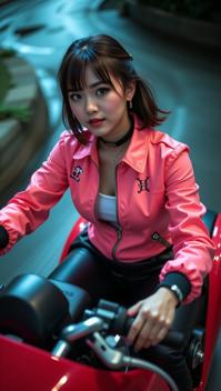 photograph, Heisei Era lake and roots, Folded Nylon, high angle shot of a fit Tovarisch Record label executive Female Naga