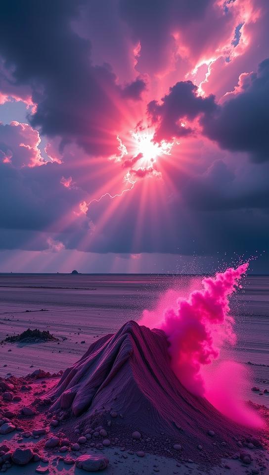 photograph, Instagram, landscape of a Sharp Abrasive Gravensteen from inside of The Maldives, desolate field and Planetary nebula in background
