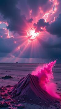 photograph, Instagram, landscape of a Sharp Abrasive Gravensteen from inside of The Maldives, desolate field and Planetary nebula in background