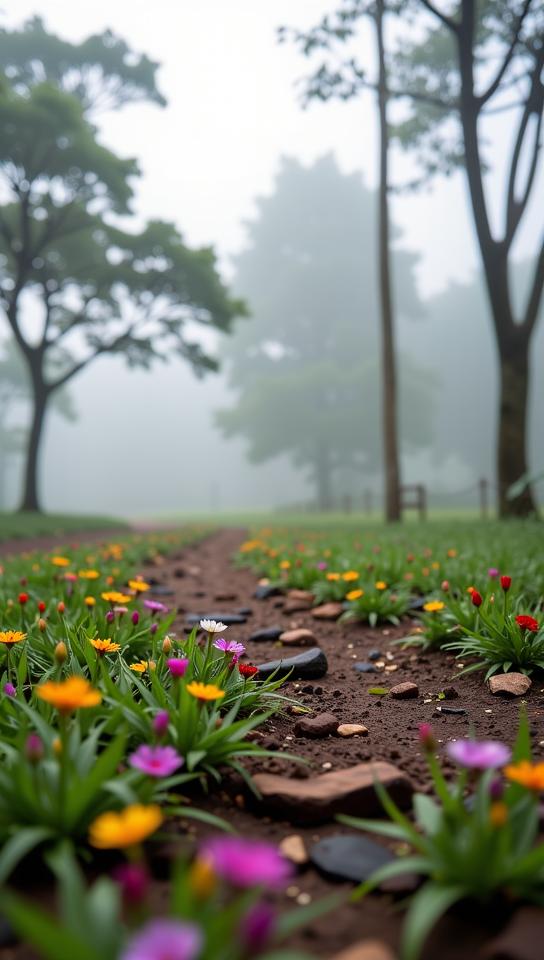 photograph, intricate background, Dutch angle shot of a Spirit World Broken The Drop of Skill , lush space with Meadow
