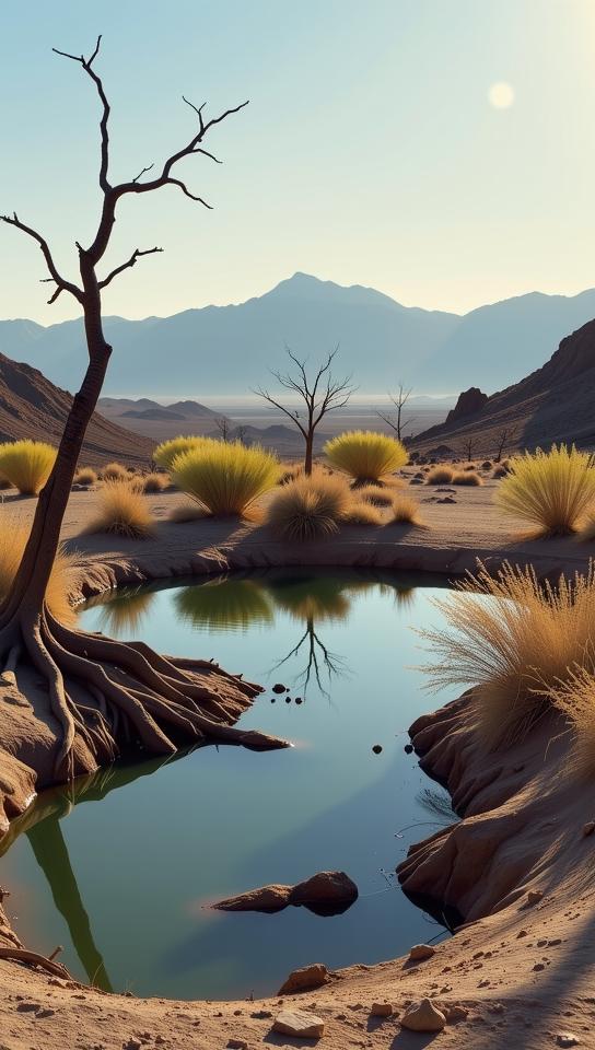designed by George Tooker and Jean Restout the Younger and Atom Egoyan , photograph, highly detailed, landscape of a Ushuaia from inside of a Rajasthan