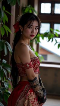 Very sexy woman in sexy outfit, by Chen Zhen and L szl Moholy Nagy , photograph, Amusing