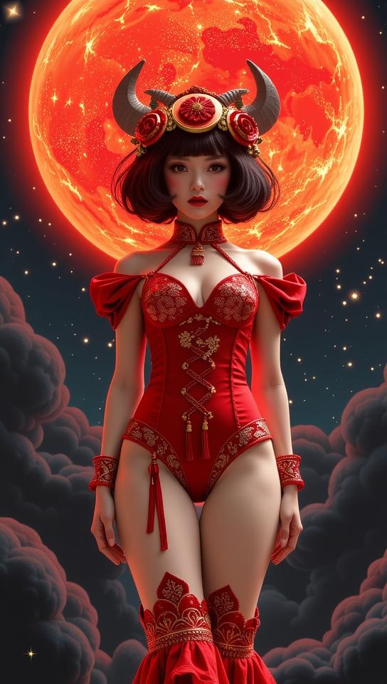 Very sexy woman in sexy outfit, designed by Nicolaes Maes and Jane Crowther and Karla Ortiz , photograph, intricate details