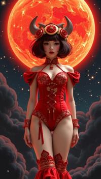 Very sexy woman in sexy outfit, designed by Nicolaes Maes and Jane Crowther and Karla Ortiz , photograph, intricate details