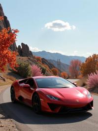 photograph, concept art, landscape of a Livre Ex Machina and Sleeveless Chinoiserie Sports car, it is very Glam and Psychotic