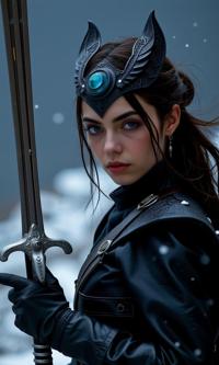 photograph, highly detailed, modelshoot style shot of a Battle Familiar slim Iraqi Female Sith lord , she has Cuban hair