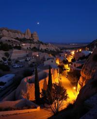 by David Welker and James Wilson Morrice , photograph, theatrical, landscape of a Pleated Striking Cappadocia Underground Cities and S Suburbia Zulu Grassland