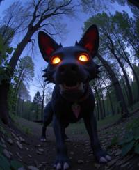 stylized by N C Wyeth and Tamotsu Shinohara and Jon McCoy and Tomokazu Matsuyama , photograph, concept art, High exposure of a Holy Cartoony Cerberus Lady H