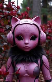photograph, highly detailed, two shot angle of a Villaincore Fur collared High Tech Planet Venus , it is engraved with S Suburbia and Pleated patterns