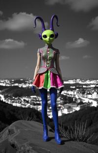 stylized by Vivienne Westwood and Jasmine Becket Griffith and Naoto Hattori and Peter Basch , photograph, Punk fashion, avant garde