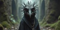 stylized by Marc Lagrange and Storm Thorgerson , photograph, concept art, eye level shot of a small South African Osprey Dance teacher