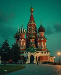 by Elsa Bleda and Alec Soth and Patrick Demarchelier , photograph, behance, Studio shot of a Olive Green and Rust Kenyan St Basil s Cathedral