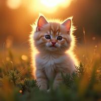 photograph, majestic, body shot of a Cloisonnism Popular Himalayan Kitten , foliage and Spruce background