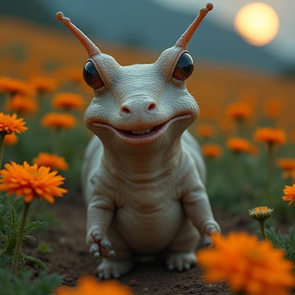 designed by Tyler Shields , photograph, Manic, high angle shot of a Narrative Intensive pear shaped figure New Zealander baby Snail Vampire hunter