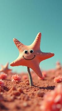 photograph, desolate flowers and space, award winning, hip level shot of a Peach and Gray Starmie