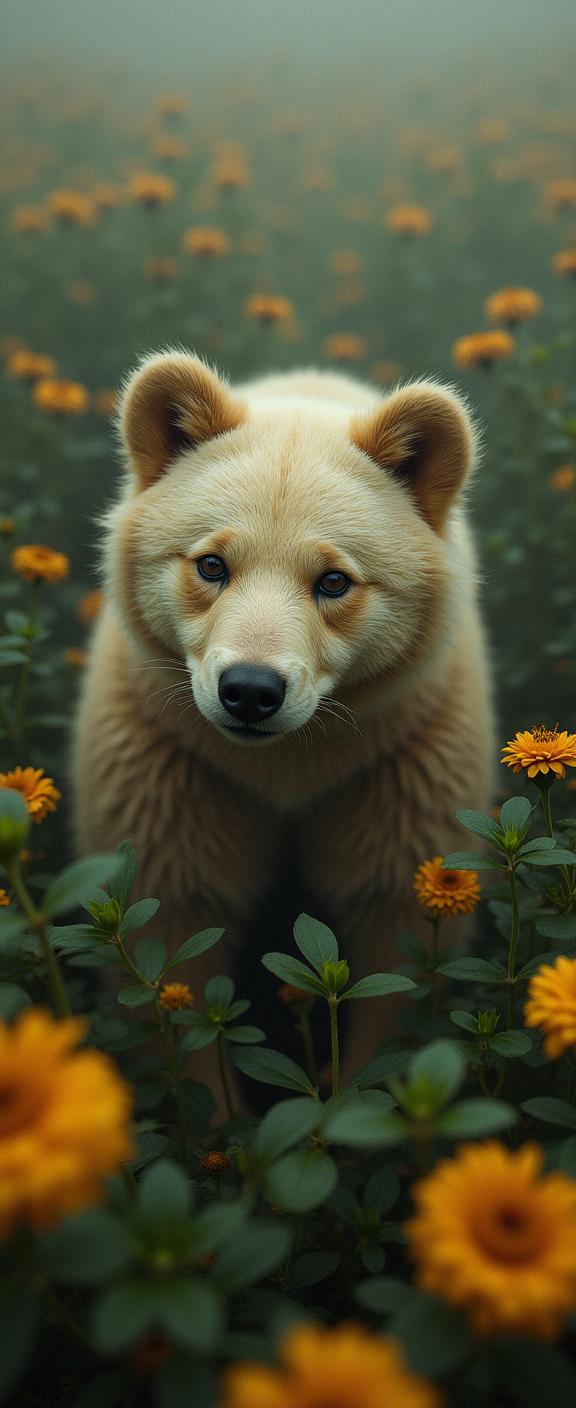 designed by Marta Bevacqua and Jamie Baldridge and Elizabeth Gadd , photograph, majestic, overhead angle of a Technopunk Boundless Bear s Companion