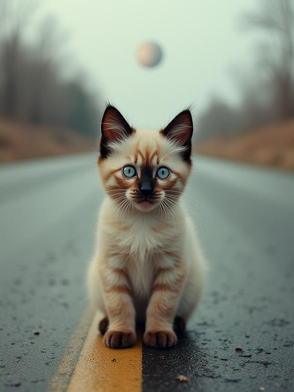 photograph, Golden ratio, Full length frame of a giant Ragdoll Kitten , it is very Biochemical and Ultrarealistic