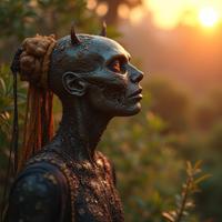 designed by Alessio Albi and Edward Steichen and Martin Stranka , photograph, hyper detailed, profile of a Ordered Supernatural Vintage Bluetooth speakers