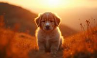 designed by Matti Suuronen and Olivia Locher , photograph, fairy tale, over the shoulder shot of a Newfoundland Puppy of Past