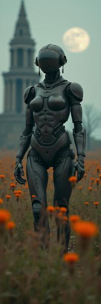 by Beth Conklin and Andreas Levers and Martin Stranka , photograph, behance, Sharp focus of a Mecha Feral I m a warrior