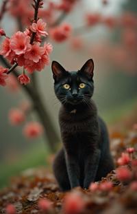 by Matthew Barney and Olivia Locher and Bill Traylor and William Klein , photograph, Light, wide angle of a Quirky Shabby Burmese Cat