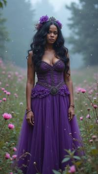 photograph, fairy tale, medium wide shot of y o obese Disco Era Halle Berry Dancer, Halle Berry is very Restless and Terrifying