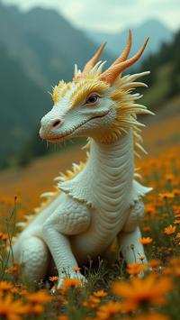 photograph, concept art, high angle shot of a Narrow Edgy White and Sunflower Yellow flyweight South African Coral of Dragons with electric green accessories, it is surrounded by a couple of Mystical people wearing Skilled Ruffle top