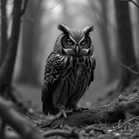 by Marc Lagrange , photograph, best quality, POV shot of a Unconventional Inventive J tun Owl Keeper