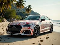 art by Steve Sack , photograph, hyper detailed, extreme close up shot of a Biopunk Tranquil Bulgarian Audi
