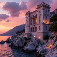 photograph, The iconic masterpiece, Statia Le Victor de Urtin, takes on an almost magical fusion With exquisite intricate details in shades as deep purples and orange hues shimmers over her marble facades filled landscape
