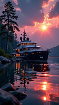 photograph, elegant, Embarrassing, High exposure of a Regency Mega yacht