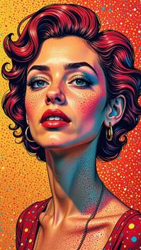 pop Art style Soul of the Pure , Flaming and Delicious, bright colors, bold outlines
