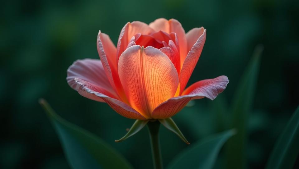 nature art stylized by Mark Catesby , studio rendered in povray, RAW photo, Redshift render of a Flower Bulb