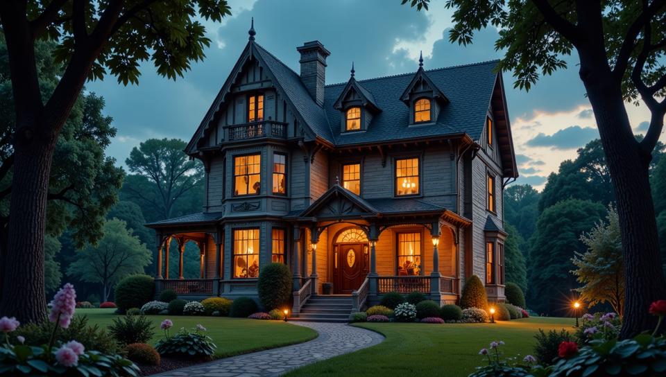 building, architecture of a House, caricature, literary illustrations