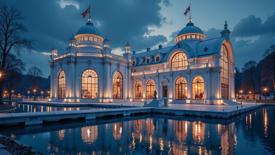 building, architecture of an award winning, Water treatment plant, delicate