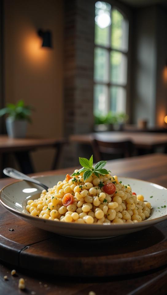 architecture of a risotto, shallow depth of field, atmospheric perspective, cinematic perfect intricate stunning fine detail