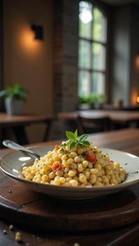 architecture of a risotto, shallow depth of field, atmospheric perspective, cinematic perfect intricate stunning fine detail