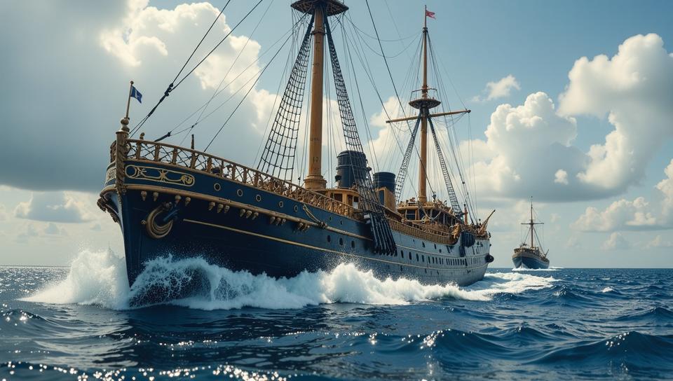 photograph, highly detailed, Whaling ship, Sony A